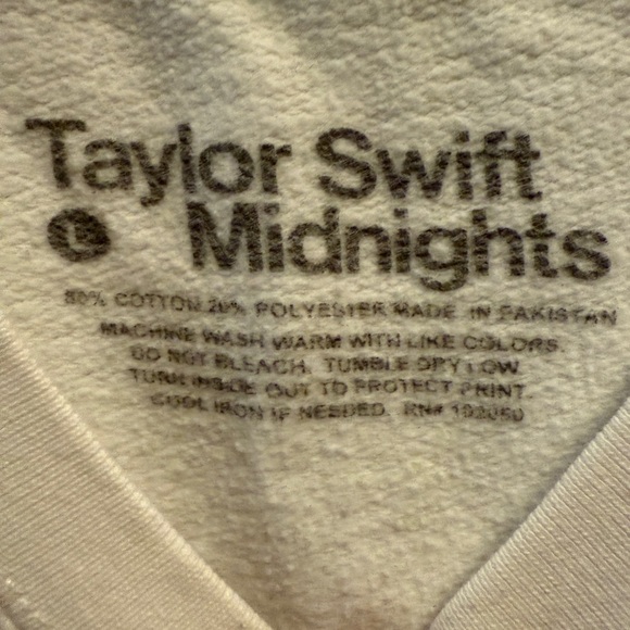 Taylor Swift Midnights Eras Graphic Sweatshirt Size Large - Picture 2 of 4